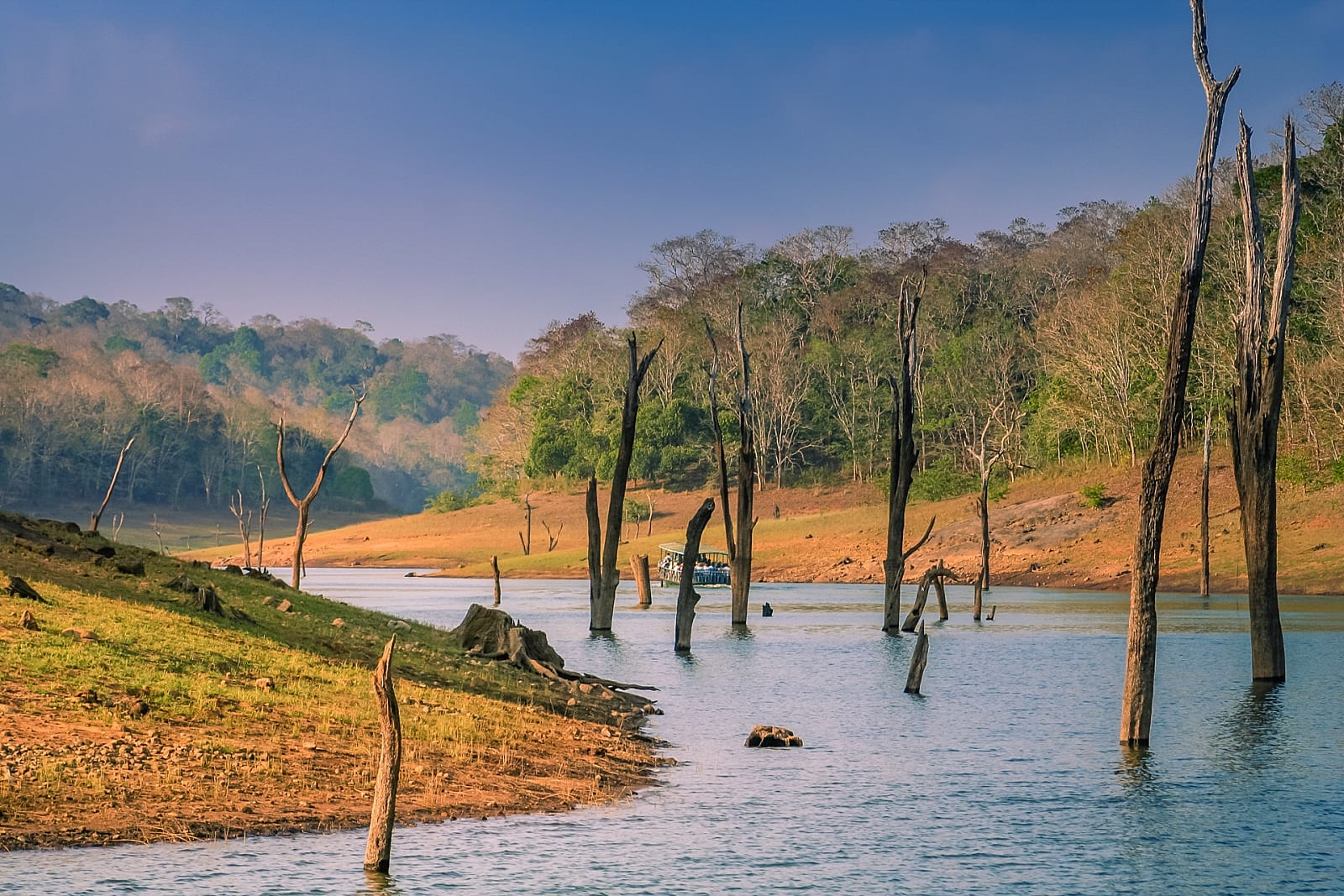 places to visit between munnar and thekkady
